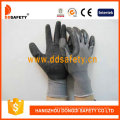 Ddsafety Black Latex Coated Gloves Crinkle Finish Work Gloves (DNL108)